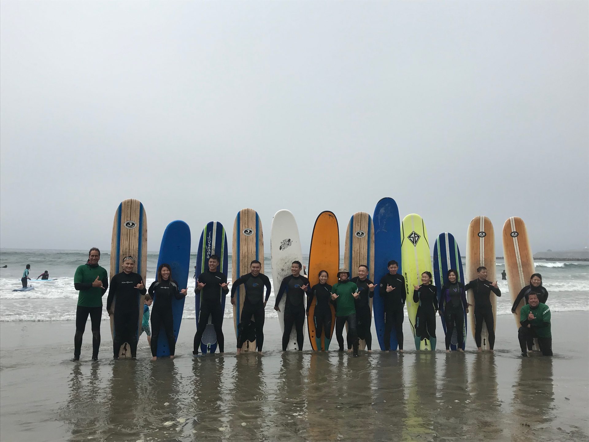 Group Of Students from BIG GROUP & CORPORATE SURF CLASSES